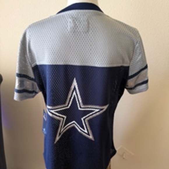 NFL Dallas Cowboys Women's Mesh Sleeve T-Shirt - NWT - Picture 2 of 11